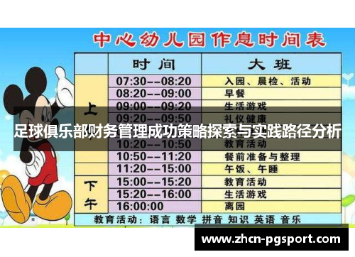 足球俱乐部财务管理成功策略探索与实践路径分析